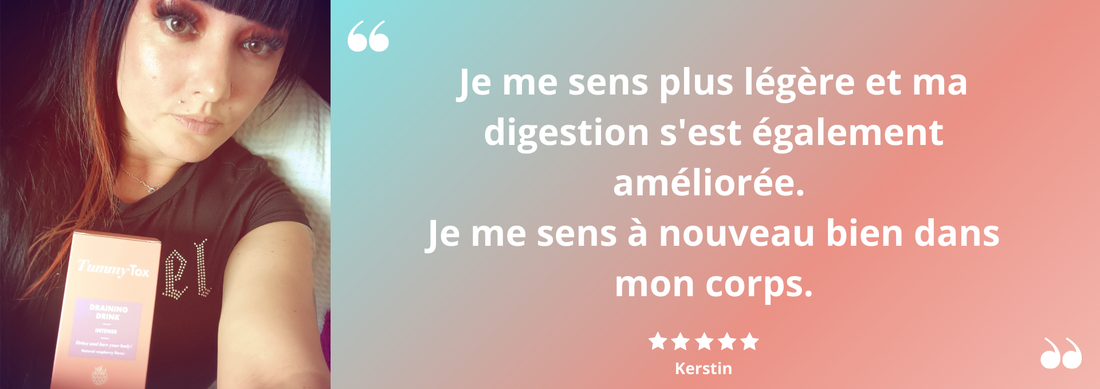 Kerstin : ''Après environ 3* semaines, j'ai remarqué les premiers changements sur la balance. Cela m'a motivé à continuer.''