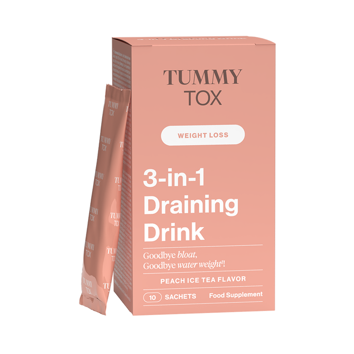 Draining Drink 3-en-1 (Pêche): boisson contre la rétention d'eau