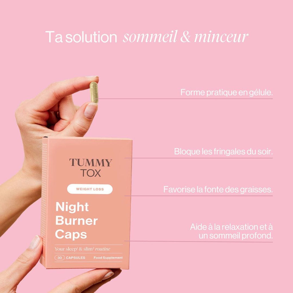 Night Burner Caps: gélules pour maigrir la nuit - 2 boîtes