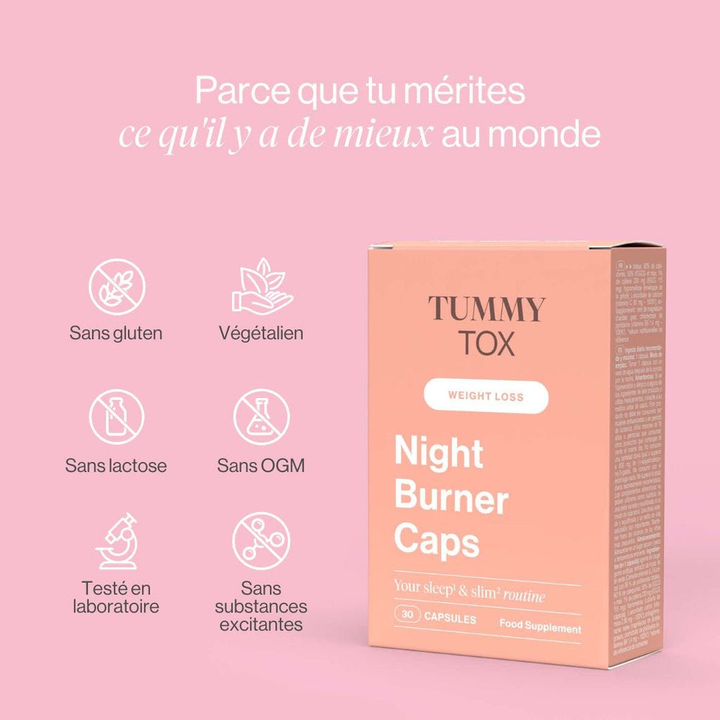 Night Burner Caps: gélules pour maigrir la nuit - 2 boîtes