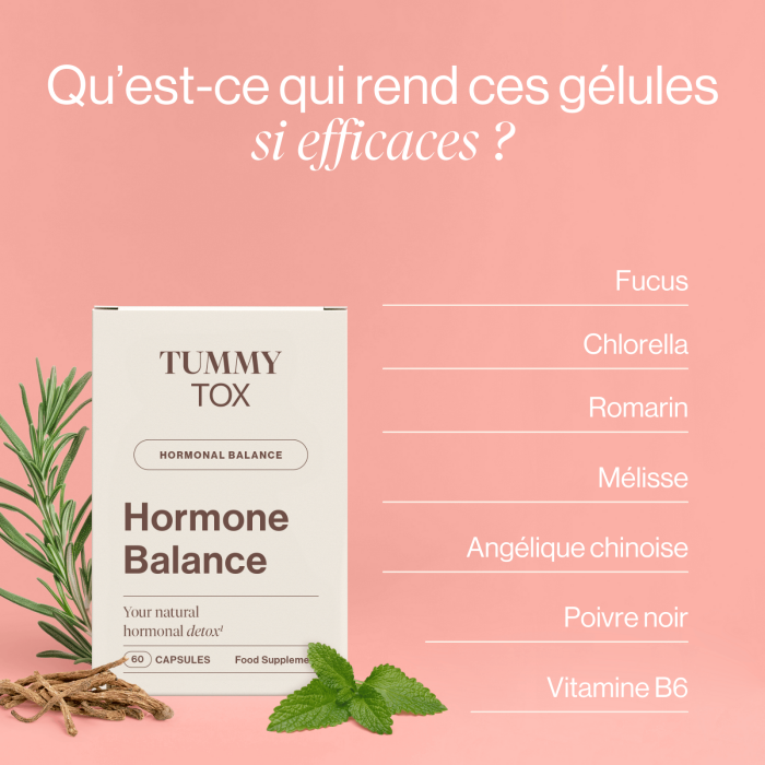 Hormone Balance: gélules pour la détox hormonale - 2 boîtes