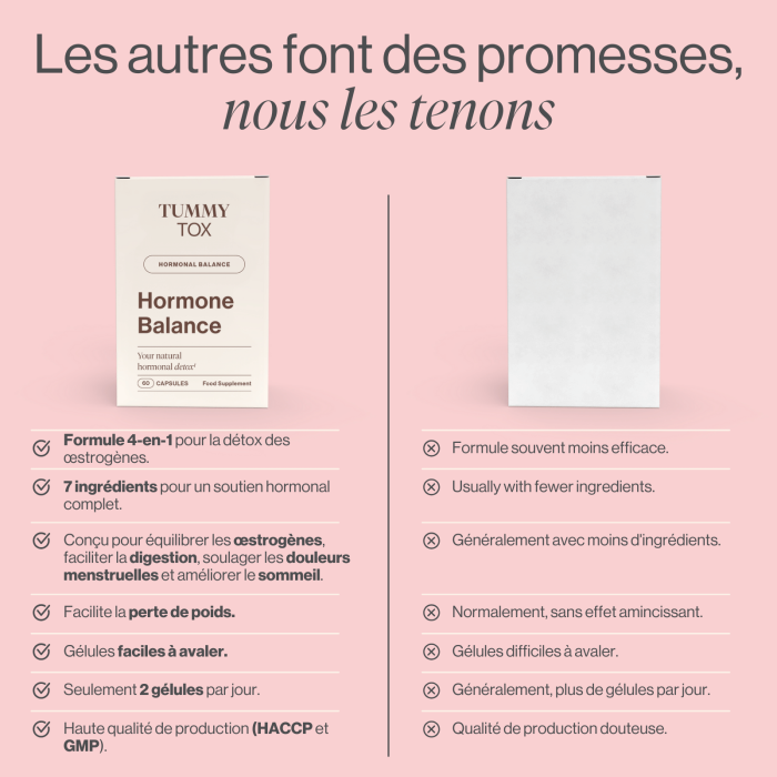 Hormone Balance: gélules pour la détox hormonale - 2 boîtes