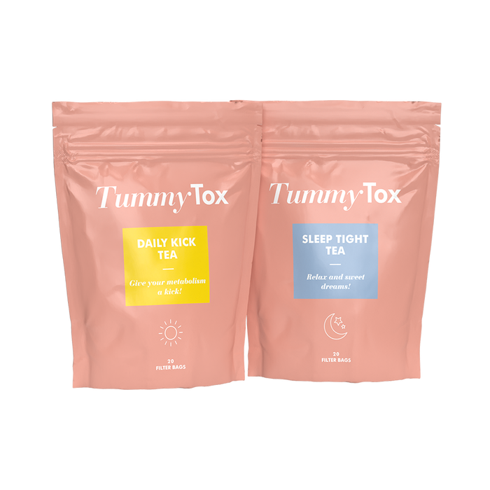 Daily Kick Tea & Sleep Tight Tea: duo de thé détox & minceur pour 20 jours