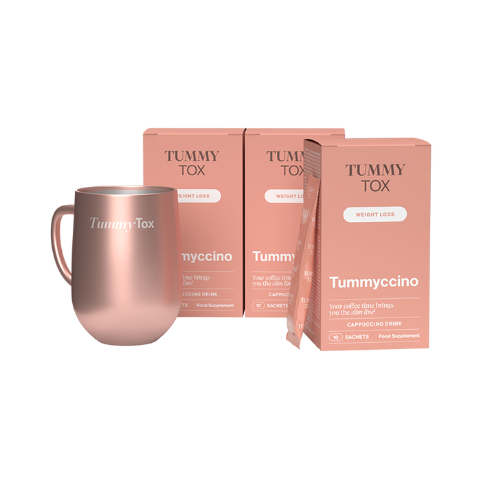 Tummyccino: café avec effet minceur - 3 boîtes + Tasse GRATUITE