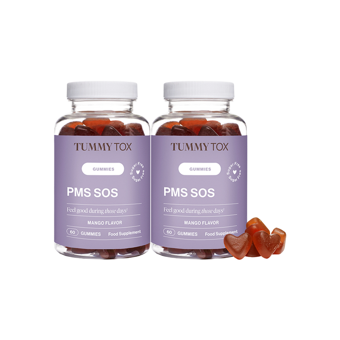 PMS SOS Gummies pour soulager les symptômes prémenstruels - 2 pots