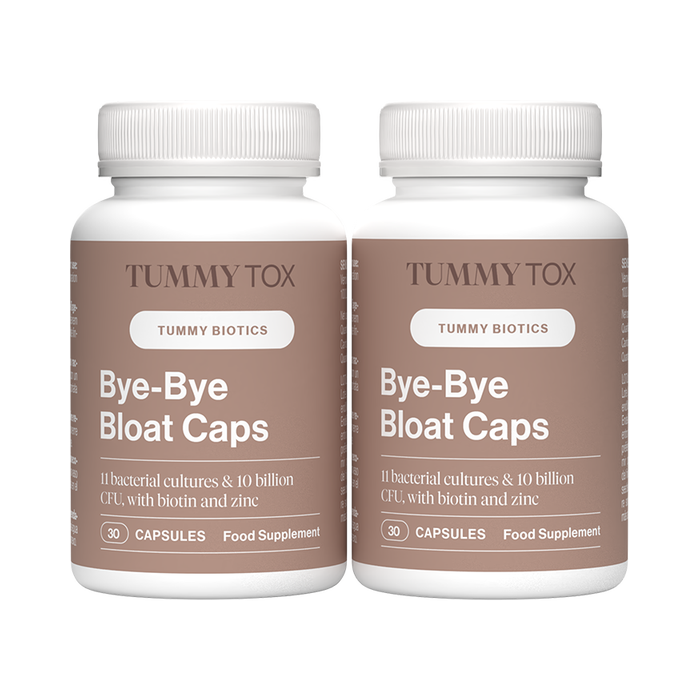 Bye-Bye Bloat Caps : Gélules contre le ventre gonflé - 2 boîtes
