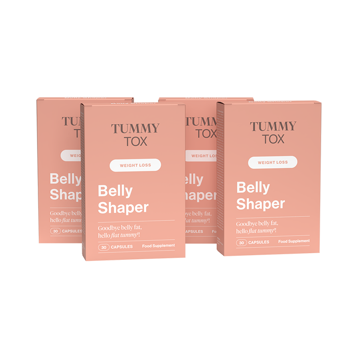 Belly Shaper: gélules pour un ventre plat - 4 boîtes