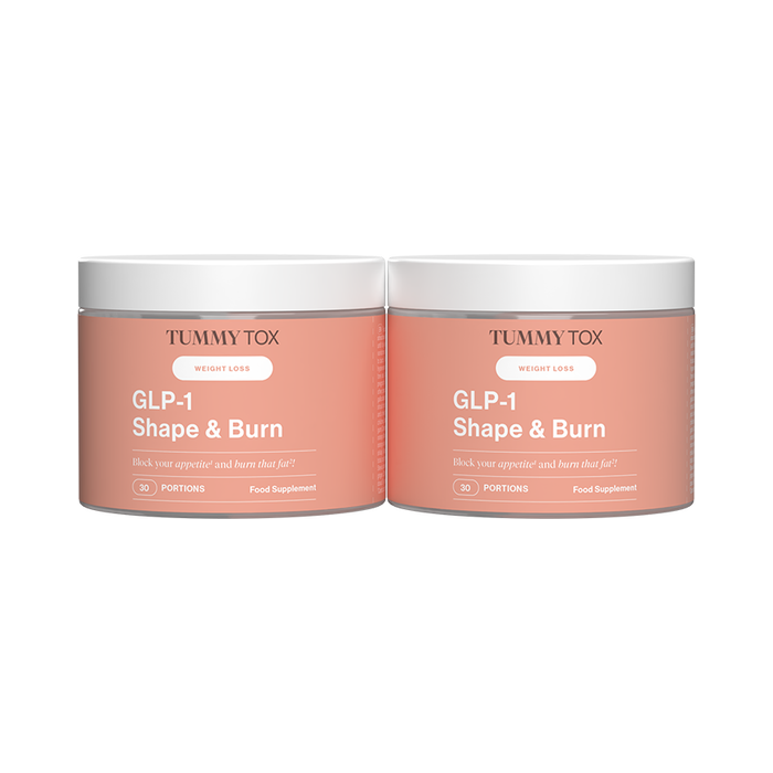 GLP-1 Shape & Burn : Boisson pour réduire l'appétit et brûler les graisses - 2 boîtes